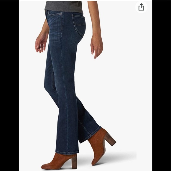 8. Lee Natural Boot Cut Jeans in Medium Wash - Picture 3 of 15